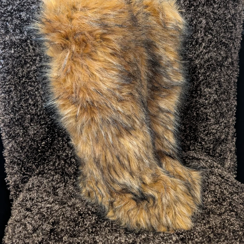 faux fur boots, often referred to as 